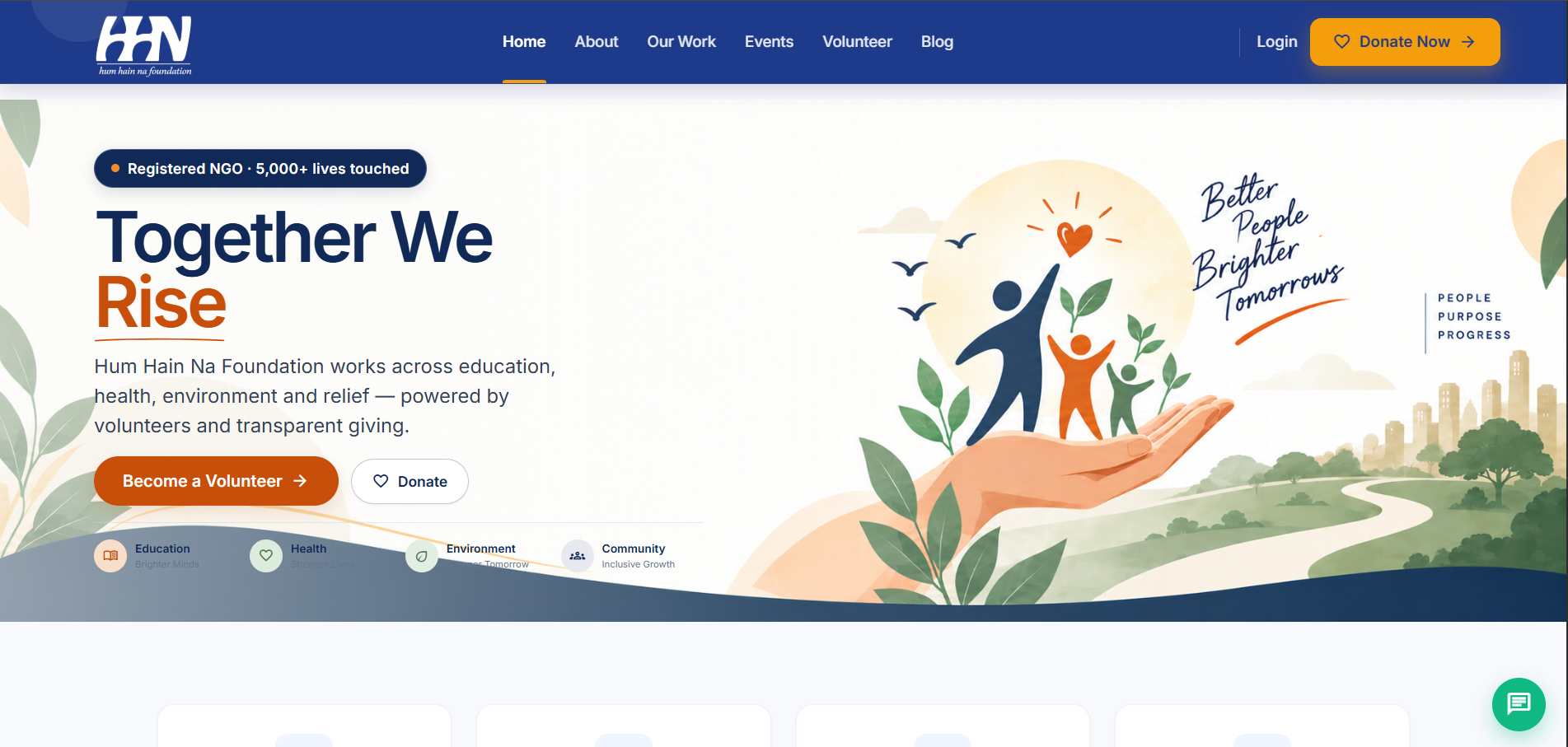 Hum Hai Na Foundation website