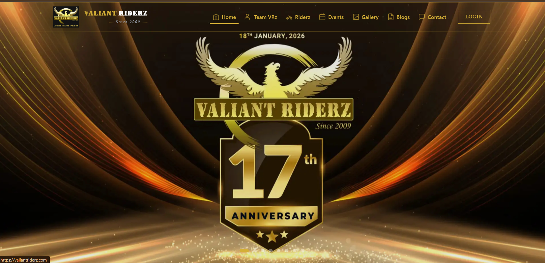 Valient Riderz website